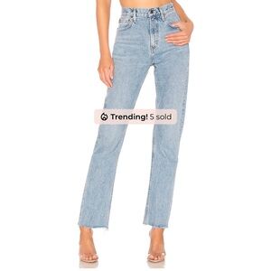 Agolde - Cherie High Rise Straight Jean (Merit)